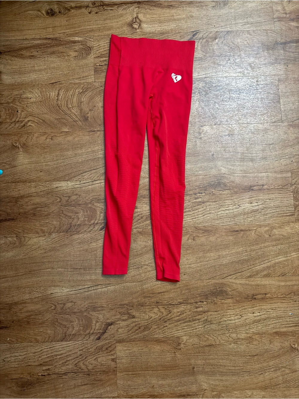 Women's High-Waist Red Seamless Leggings
